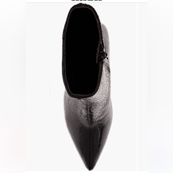 MIA Shiny Black Heeled Boots - Pointed-toe boot - Picture 4 of 7